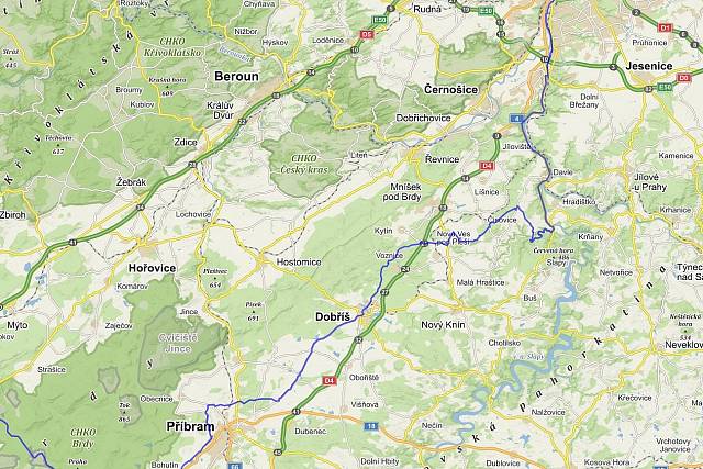 Cyklotrasa 7 (Vltavská): Praha – Prokopák, Zbraslav, Štěchovice a pak konečně do Brd