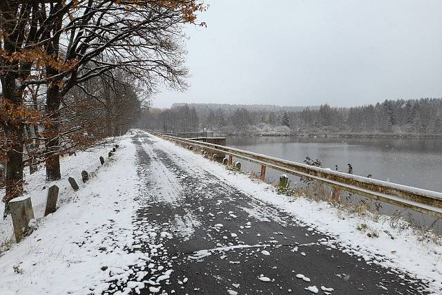 První sníh v Brdech - 18.11.2022