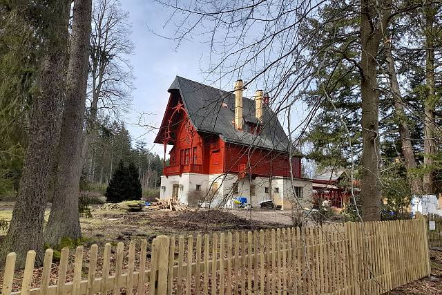 Stav rekonstrukce zámečku Tři Trubky