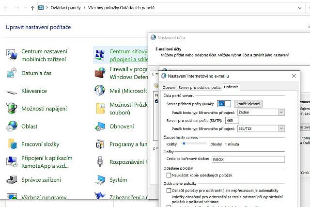 Outlook - operaci nelze provést, protože objekt byl odstraněn
