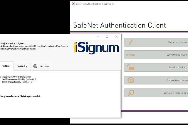 Konec platnosti tokenu eToken 5110 - jak provést obnovu certifikátu mezi starým a novým tokenem