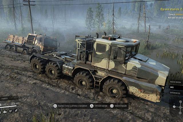 Snowrunner - tutoriál pro začátečníky