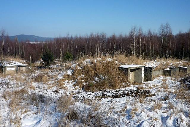 Obslušné objekty střelnice Bahna 1000