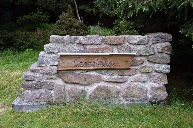 Pomník - hájovna Carvánka