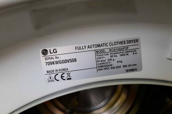 Recenze: Sušička prádla LG RC9155AP2F